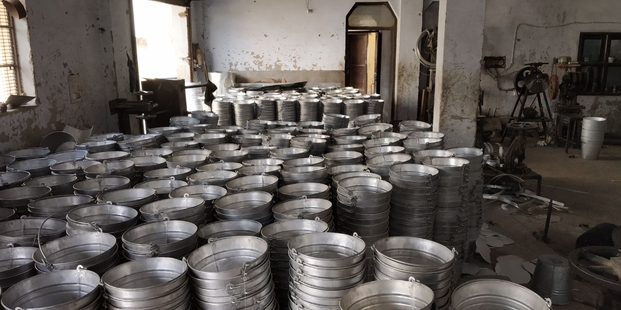 Manufacturing facility, buckets in production