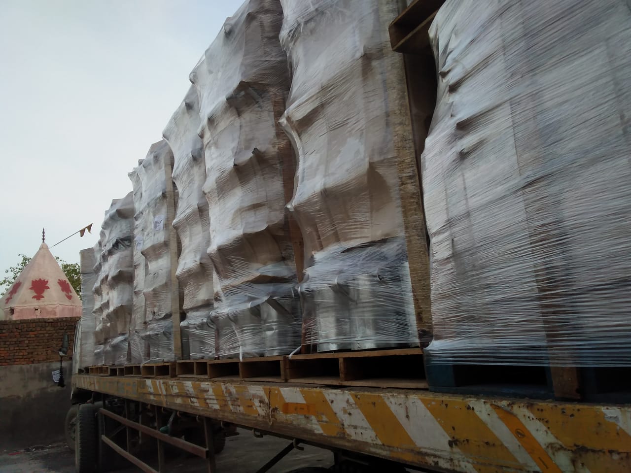 Pallets loaded for dispatch